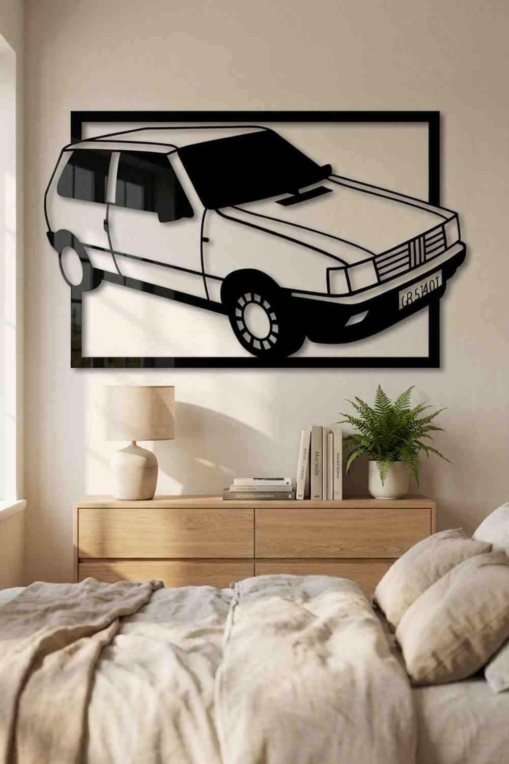Fiat Uno Abarth - Cuadro decorativo | Cortayrecorta.es