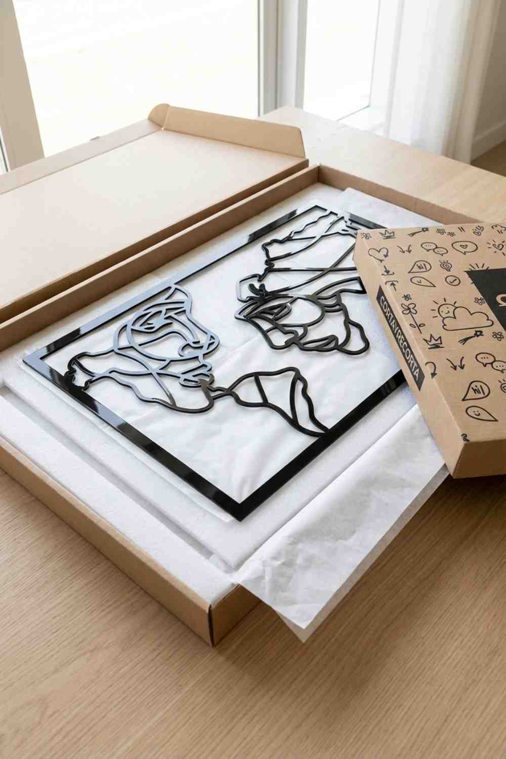 Caras del Mundo - Cuadro decorativo | Cortayrecorta.es