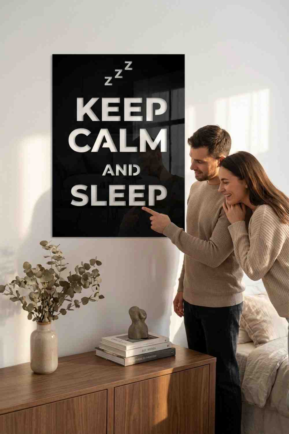 Keep Calm And Sleep - Cuadro decorativo | Cortayrecorta.es