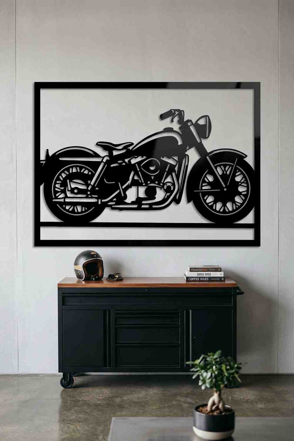 Harley-Davidson Sportster de 1957 - Cuadro decorativo | Cortayrecorta.es