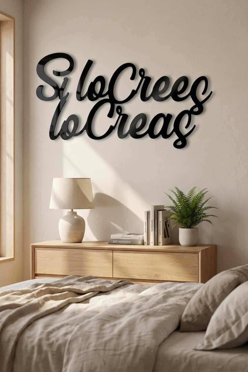 Si lo crees lo creas - Cuadro decorativo | Cortayrecorta.es