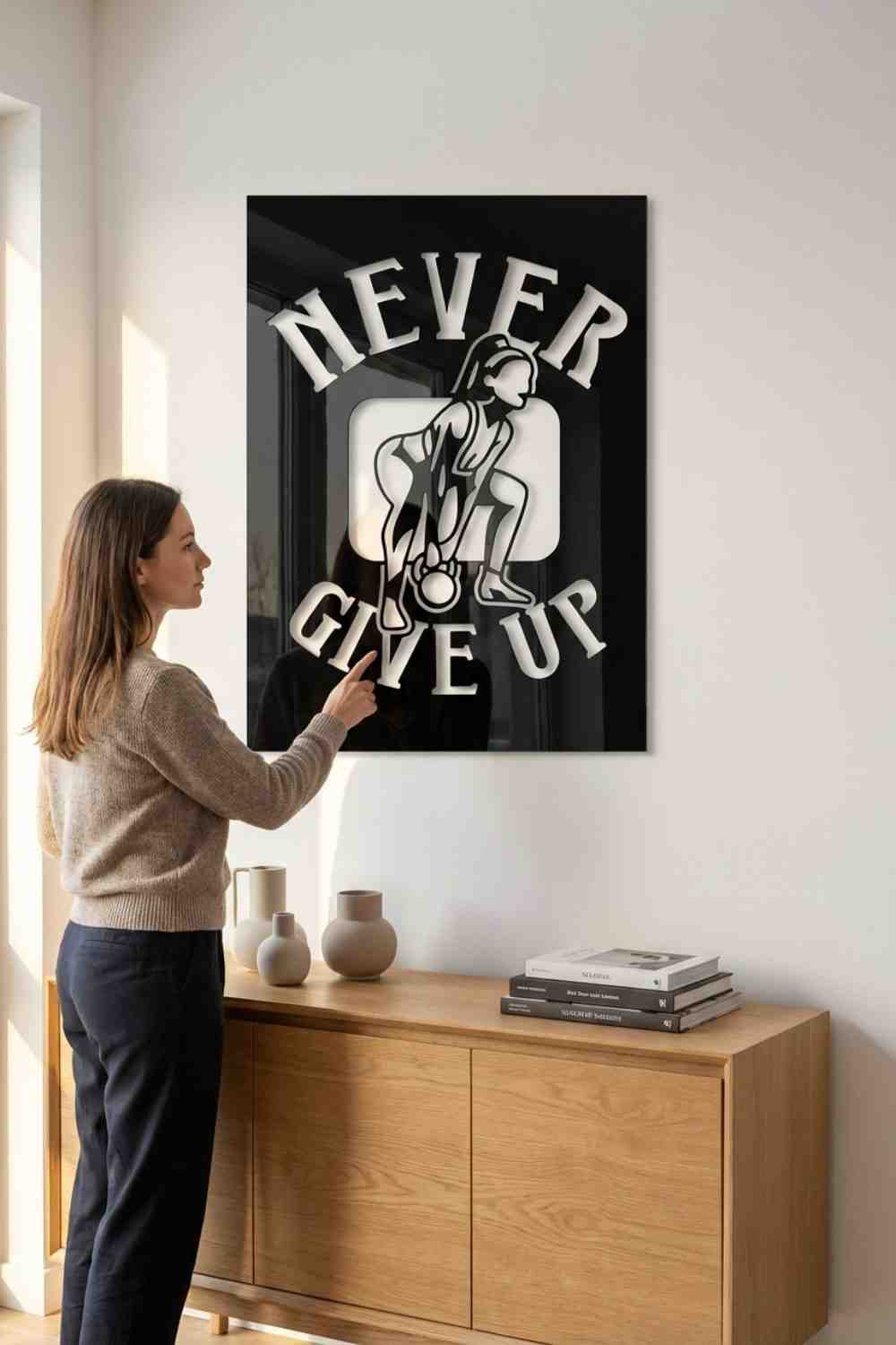 Never give up