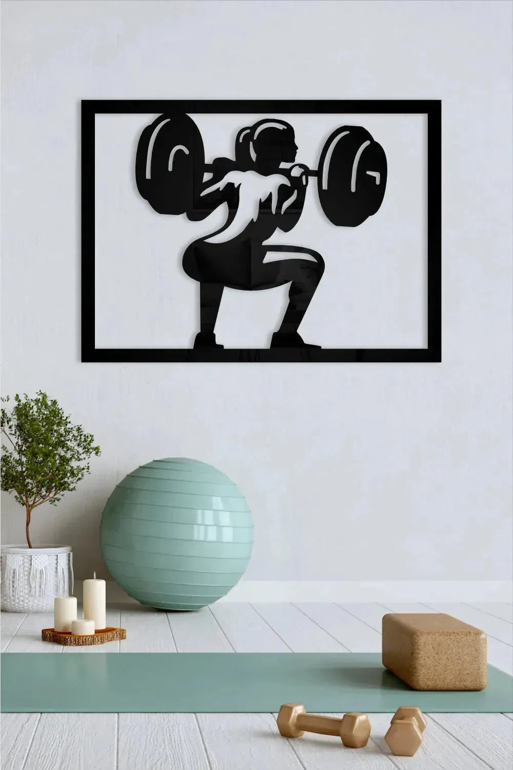 Woman lifting weight