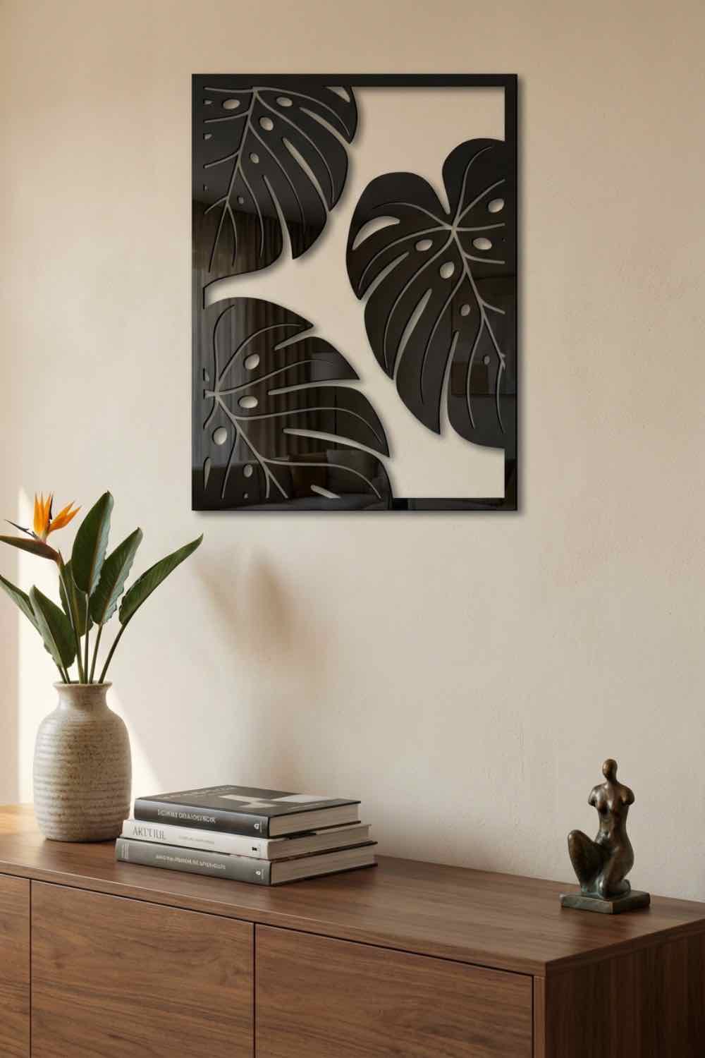 Hoja Monstera - Cuadro decorativo | Cortayrecorta.es