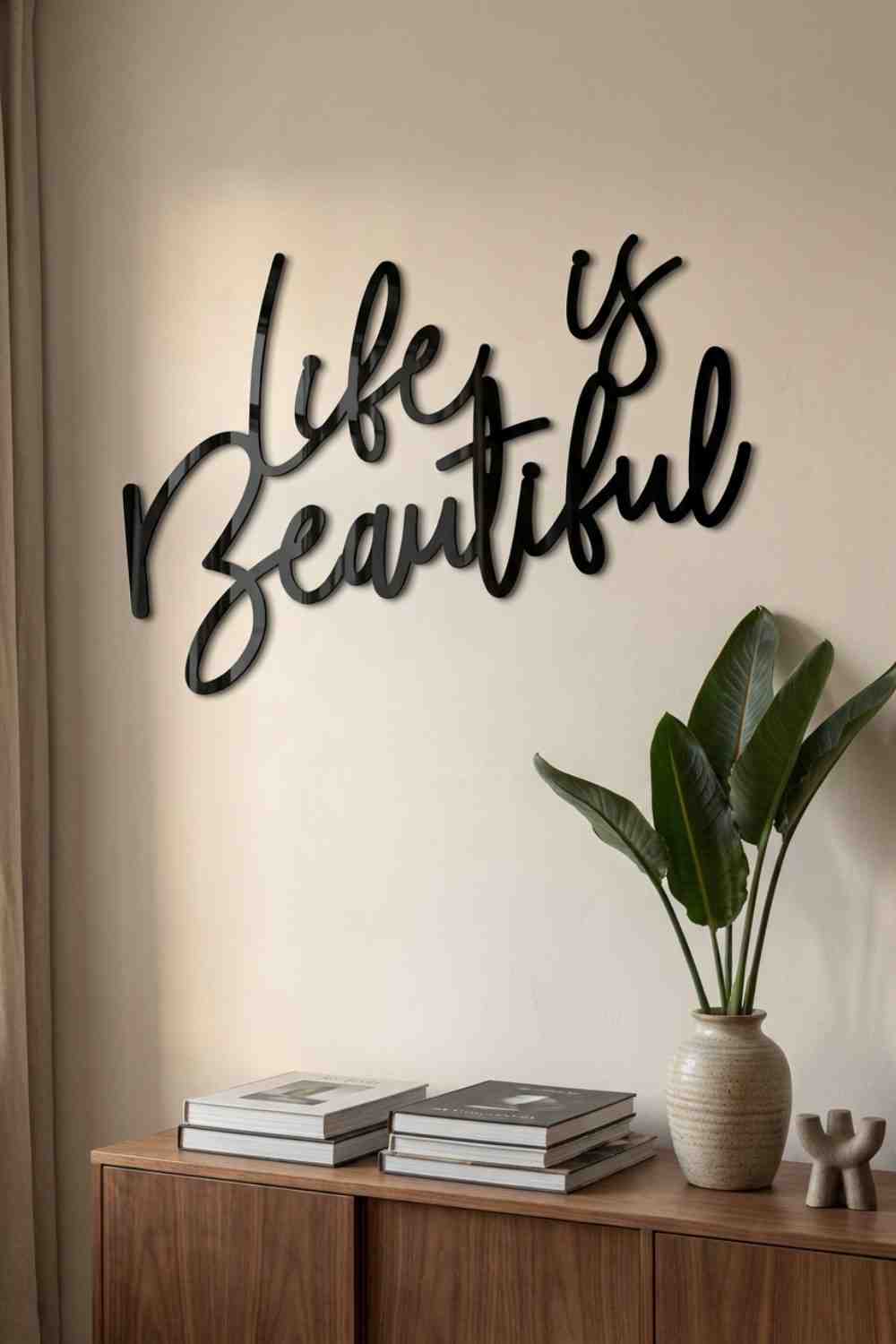 Life is beatiful - Cuadro decorativo | Cortayrecorta.es