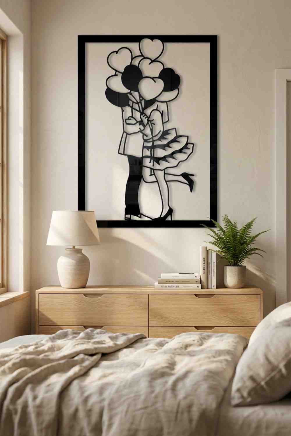 Enamorados - Cuadro decorativo | Cortayrecorta.es