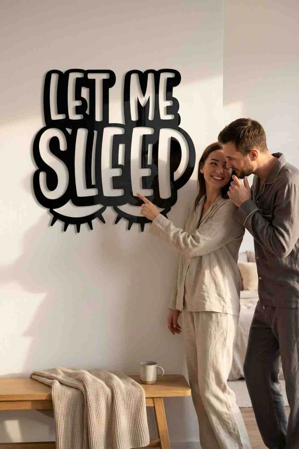 Let me sleep - Cuadro decorativo | Cortayrecorta.es