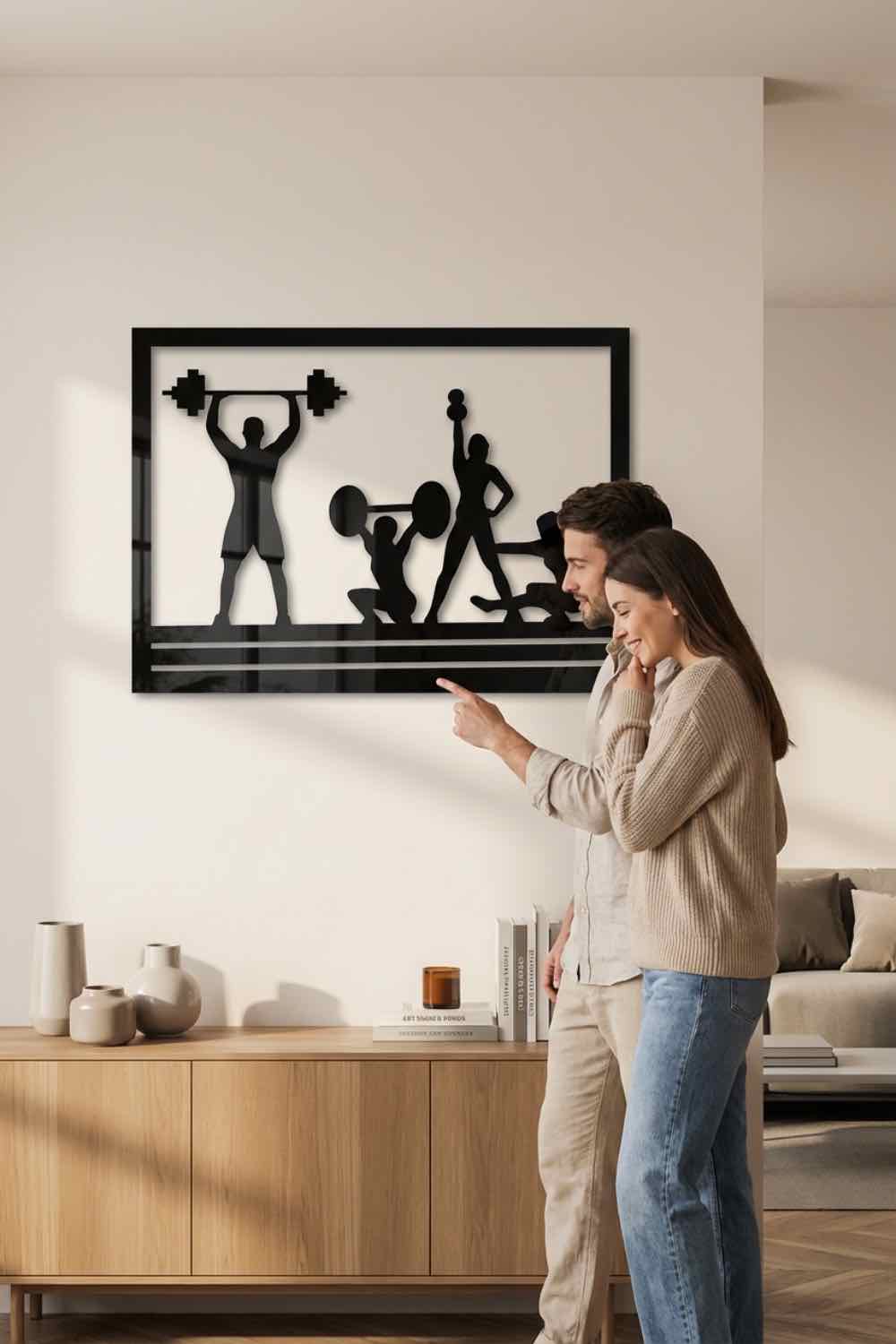 Rutina de ejercicios - Cuadro decorativo | Cortayrecorta.es