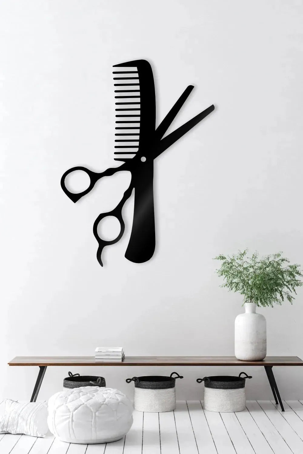 Comb and scissors