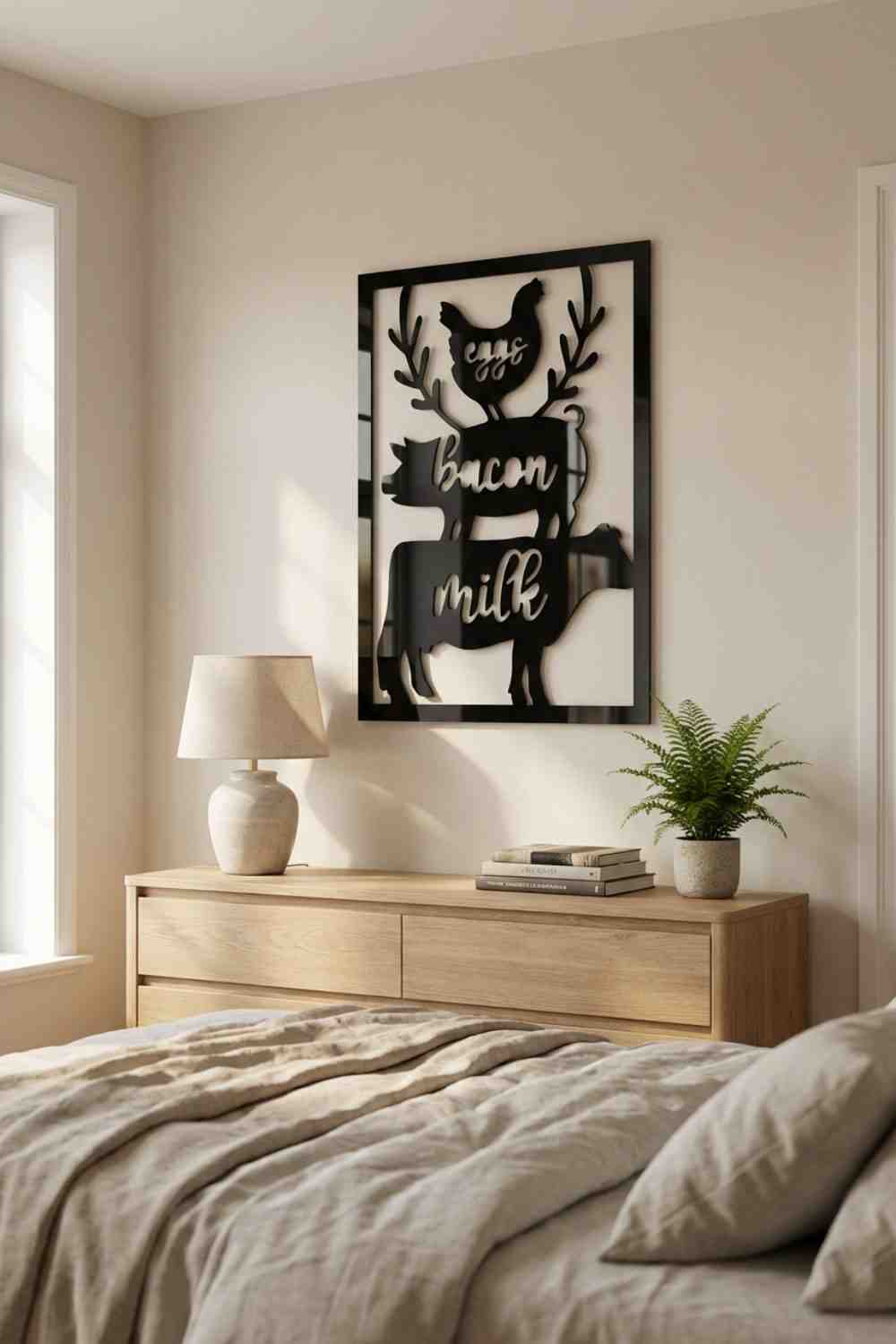 Eggs Bacon Milk - Cuadro decorativo | Cortayrecorta.es