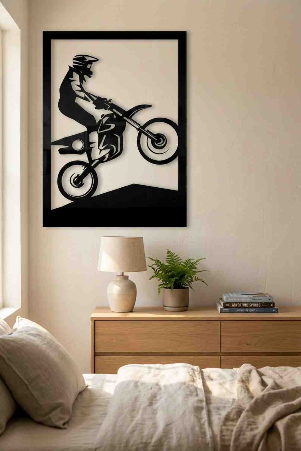 Motocross - Cuadro decorativo | Cortayrecorta.es