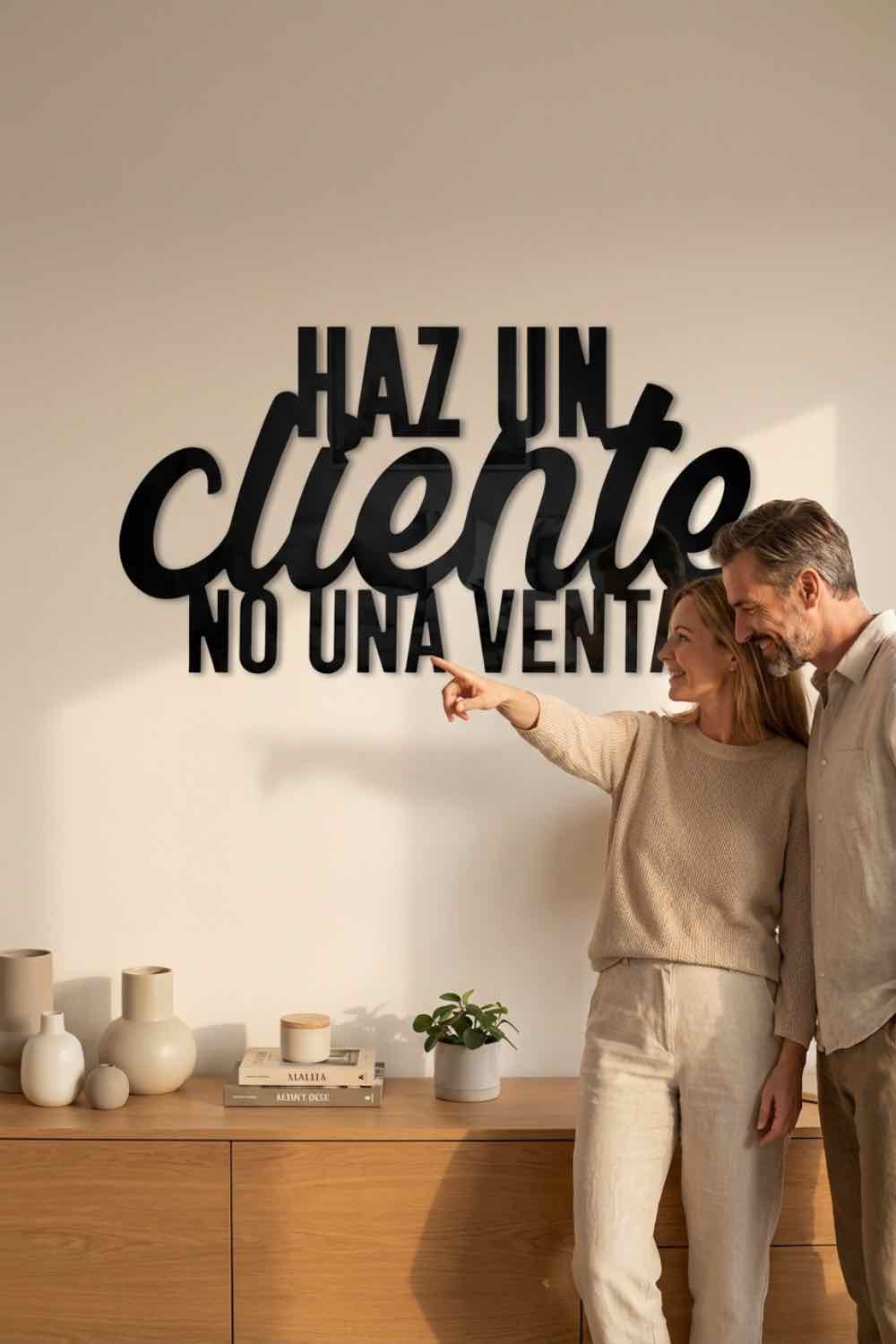 Haz un cliente, no una venta - Cuadro decorativo | Cortayrecorta.es