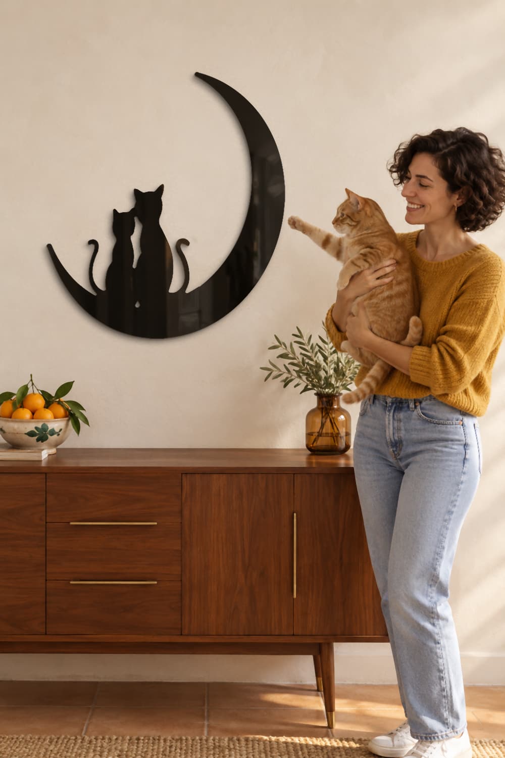 Gatos en la luna