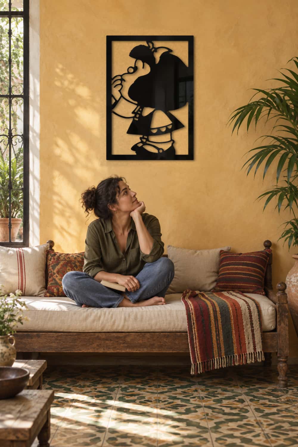 Mafalda Pensativa