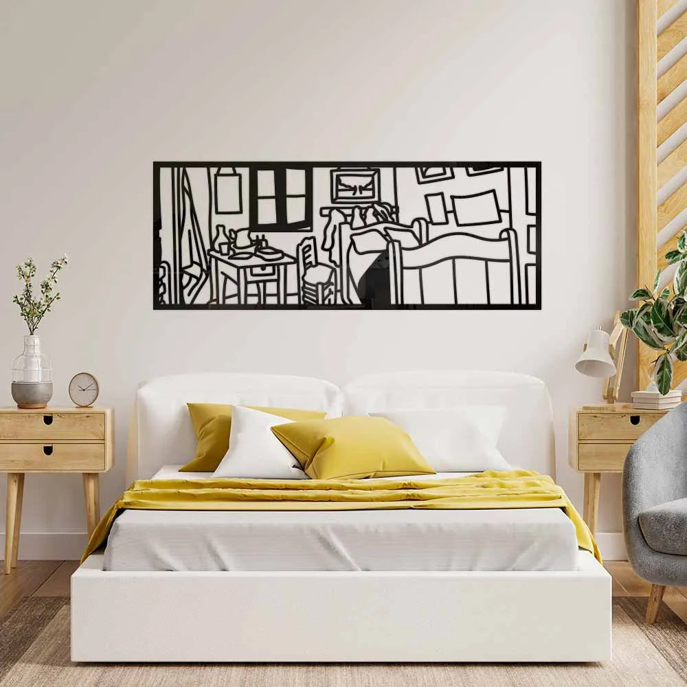 The Bedroom In Arles Vincent Van Gogh Panoramic