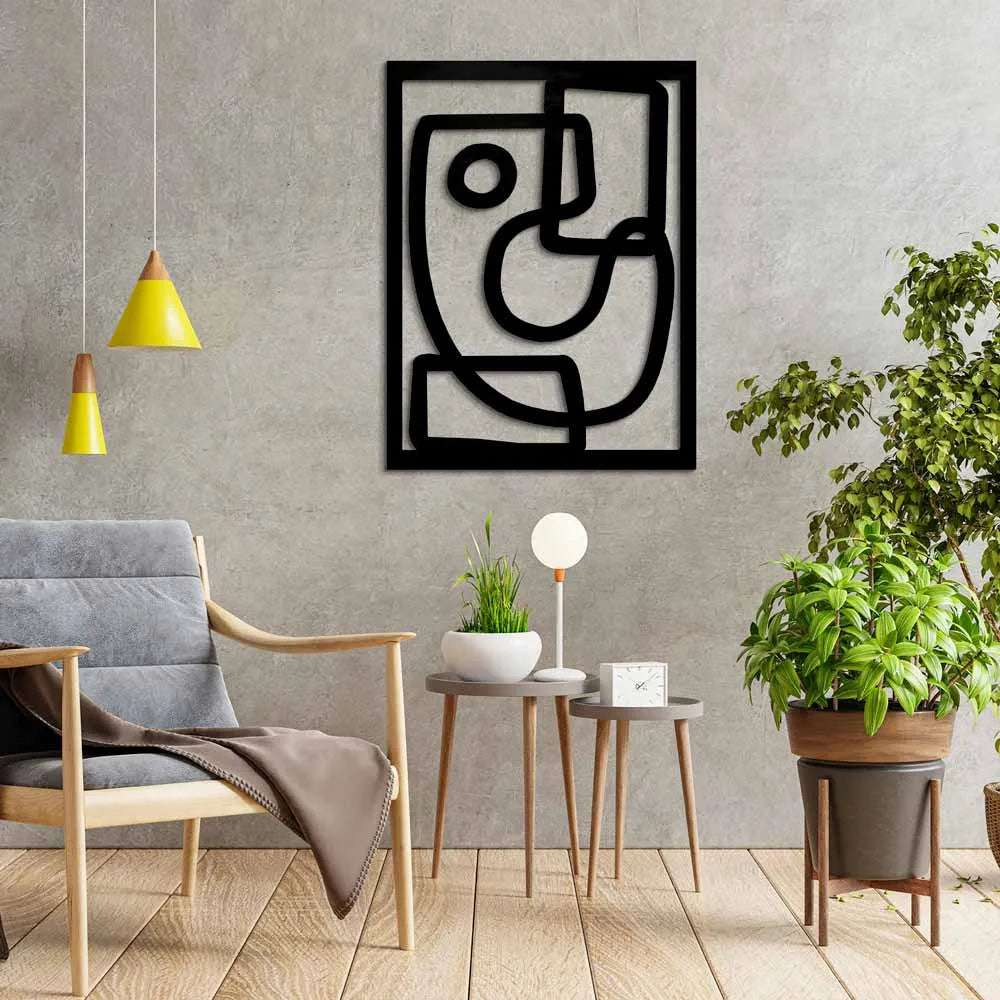 cuadro modelo GEN - Corta y Recorta - decoración pared metal abstracto